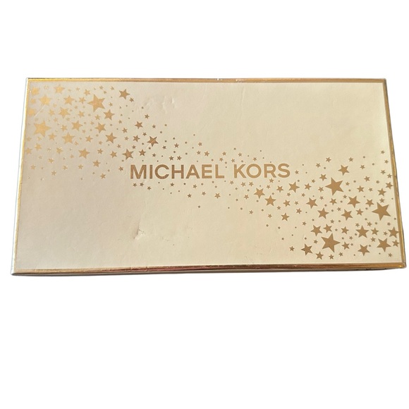 MICHAEL MICHAEL KORS JET SET 18K ROSE GOLD WALLET MK SIG MET SAFFIANO NWT - Picture 2 of 7